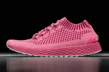 Men's Nobull Bright Knit Running Shoes Pink | SG S2040G